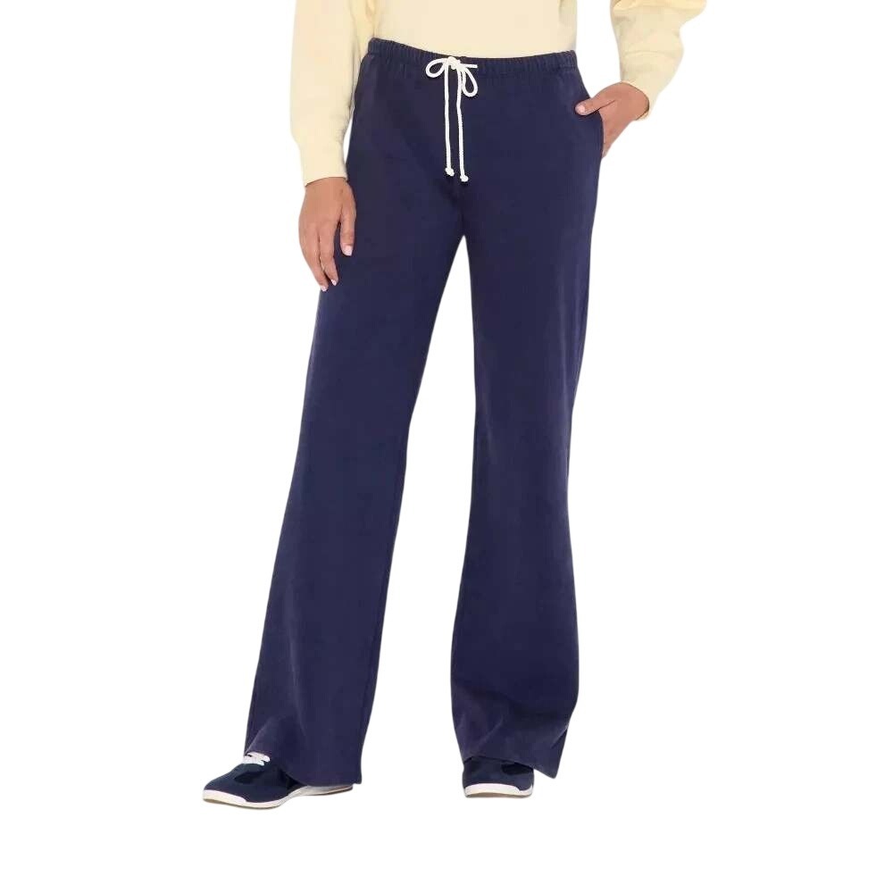 Wild Fable Women's Navy Blue Drawstring Mid Rise Knit Sweatpants Pants Size XXL